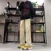 Yellow Mud Elastic Waisted Workwear Jeans For Men In Early Spring, Long Pants, Ooted Narrow Cut American Style Micro_mkmklike.com