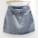 European Personalized Letter Print High Waist Denim Short Skirt Women Summer New Style Stylish A Line Half Length Hip Skirt Trend_mkmklike.com