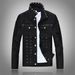 Men's Clothing Punk Show Rivet Vest Motorcycle Jacket Slim Denim Hole Jacket_mkmklike.com