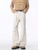 Retro Men's Jeans, Loose Fit, Embroidered Buttonholes, Straight Leg, Slightly Flared, Casual Pants_mkmklike.com