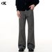 Men's Clothing Vintage Flare Jeans Retro Stretch Denim Pants With Cleanfit Slimming Design, Comfortable Loose Fit, Classic Black & Gray_mkmklike.com