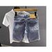 Summer Style Stretch Denim Shorts For Men Casual Loose Fit Five Point Pants Plus Size And Hong Kong Style_mkmklike.com