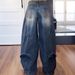 Women's Clothing Retro Vintage Washed High-Waisted Distressed Denim Jeans For Women - Retro Blue Stretch Comfort Fit Casual Streetwear (S-3XL)_mkmklike.com