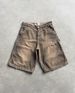 Men's Clothing Washed Denim Shorts Men's Retro Ripped Loose Shorts_mkmklike.com