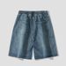 Men's Clothing Denim Shorts Men Summer Thin Mid Length Pants Trendy American Men's Trendy Brand Boys Pants Men's Casual Shorts_mkmklike.com