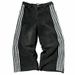 Vintage Streetwear Embroidered Patchwork Jeans Distressed Washed Denim Color Blocking Oversized Straight Leg Men's Clothing_mkmklike.com