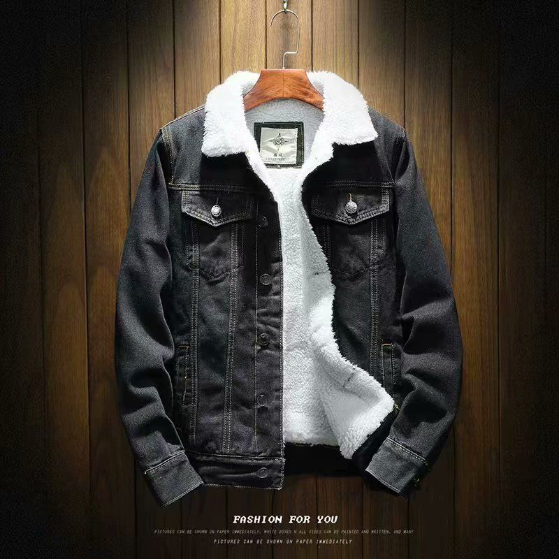 Winter Lamb Wool Denim Jacket For Men, Teenagers, Korean Version, Thick Versatile Jacket, Trendy, Youthful And Handsome_mkmklike.com