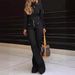 Women’s Clothing spring and summer new patchwork jeans women's slim fit stretch flared pants_mkmklike.com
