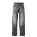 "Men's Rhinestone Jeans – Straight & Relaxed Fit, Trendy Embellished Denim For Casual & Streetwear"_mkmklike.com