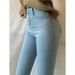 Light Blue High-Waisted Stretchy Denim Jeans For Women Slim Fit Hip Hugging Pencil Leg Pants That Make Legs Look Longer_mkmklike.com