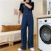 Nw Womn's Fashion: Swt Frsh Long Pants, Vrsatil High-waistd Harajuku Dnim Ovralls With A Casual And Trndy_mkmklike.com