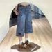 Women's Clothing Women's High-Waisted Cropped Jeans Retro Cartoon Embroidery 7/8 Length Straight Wide Leg Paulownia Style Shorts Summer Fashion_mkmklike.com