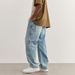 Men's Clothing Trend Vintage Washed Version Loose Jeans Lumberjack Daddy Pants_mkmklike.com