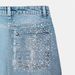 Women's Clothing Women's Baggy Straight Leg Denim Trousers Rhinestone Detail_mkmklike.com