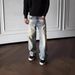 Nevada Vintage Washed Jeans – Authentic Cat Whisker & Honeycomb Distressed Denim (Unisex Straight Fit, M-XXL)_mkmklike.com