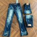 Men's Cleanfit Vintage Washed Distressed Cat Whisker Flared Stretch Jeans - Retro Denim Pants With Comfort Fit & Stylish Appeal_mkmklike.com