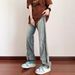 European And American Vibe Pants High Street Tide Ins American Spring And Autumn Zipper Jeans Men's Straight Slim-fitting Pants_mkmklike.com