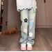 American Spring And Autumn Retro Flower Embroidered Jeans High Waist Design Loose Straight Wide Leg Trousers Ins Tide_mkmklike.com