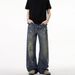 American High Street Tie-Dye Ink-Splattered Jeans For Men Women, Washed And Distressed, Loose Straight-Leg Casual_mkmklike.com