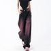 American Spring Summer New Graffiti Washed Jeans For Women Retro Design Straight Wide-Leg Long Pants_mkmklike.com