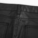 High Street Black Flared Waxed Jeans – Coated Denim Trousers With Vintage Loose Fit, Trendy & Fashionable For Men_mkmklike.com