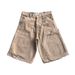 Men's Clothing Washed Denim Shorts Men's Retro Ripped Loose Shorts_mkmklike.com