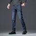 BOY Mid-Waist Straight-Leg Jeans Men 2025 Spring Slim Fit Stretch Thin Casual Pants Vintage Business Trousers Men's Clothing_mkmklike.com