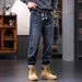 Factory Direct Sales Autumn New Thickened Elastic Heavy Industry Jeans Men's Trendy Brand Ruffian Handsome Retro Jeans Men's 300_mkmklike.com