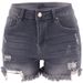 Women's Clothing E Commerce Trendy Four Color Ripped Butt Lifting High Waist Women's Denim Shorts_mkmklike.com