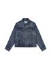 Men's Clothing Washed Blue Short Denim Retro Jacket Button Down Simple_mkmklike.com
