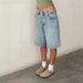 European Fit Mid-Rise Denim Bermuda Shorts – Non-Stretch Vintage Washed (Light Blue/Indigo/Charcoal, S-XXL)_mkmklike.com