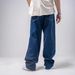 Men's Loose Straight Leg Jeans Style Elastic Waist Dropshipping_mkmklike.com