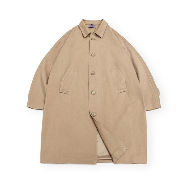 Nanxia Disguise 2022 Spring Men's Jacket Handsome Solid Color Simple American Style Casual Retro Workwear Loose Trench_mkmklike.com
