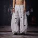Utility Cargo Pants With Star Patches Multi-Pocket Distressed Wide-Leg Jeans Unisex Streetwear Aesthetic_mkmklike.com
