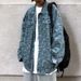 Loom INS Retro European American Hip-Hop Paisley Trendy Brand Full Print Loose Couple Denim Long Sleeve Jacket For Men And_mkmklike.com