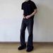 Cleanfit Vintage-Inspired Distressed Denim Jeans - Slim Straight Leg Washed Black Jeans For Men & Women, Retro Styling With Slight Flare (S/M/L/XL)_mkmklike.com