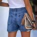 Fashionable new style worn-out jeans shorts for ladies_mkmklike.com
