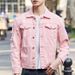 Men's Clothing Ripped Jacket Loose Cotton Coat Denim Tops_mkmklike.com