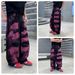Streetwear Graffiti Jeans – Oversized Unisex Denim Pants With Pink/Black Splatter Paint & Distressed Details_mkmklike.com