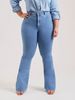 K New Slim Fit Elastic Fashionable Light Colored Bell Bottom Pants For Women Jeans_mkmklike.com