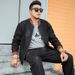Elastic Baseball Jersey Denim Jacket Men's Trendy Brand Zipper Cardigan Plus Size Denim Jacket Men's Clothing_mkmklike.com
