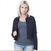 Chicco 2024 Blue Denim For Women Slim Fit European And American Style Turn-down Collar Solid Color Single-breasted Street_mkmklike.com