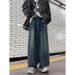 American High Street Retro Wide-leg Jeans Men's Spring And Autumn Loose And Versatile Washed Elastic Waist Straight Mopping Trousers_mkmklike.com