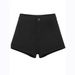 Women's High Waist Slimming Denim Shorts Spring 2025 Style Black Bodycon Elastic Hot Pants_mkmklike.com