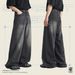 Men's Korean-Style Loose Straight Jeans – Retro Ripped Denim Pants (S-XL, Black Gray)Men's Clothing_mkmklike.com