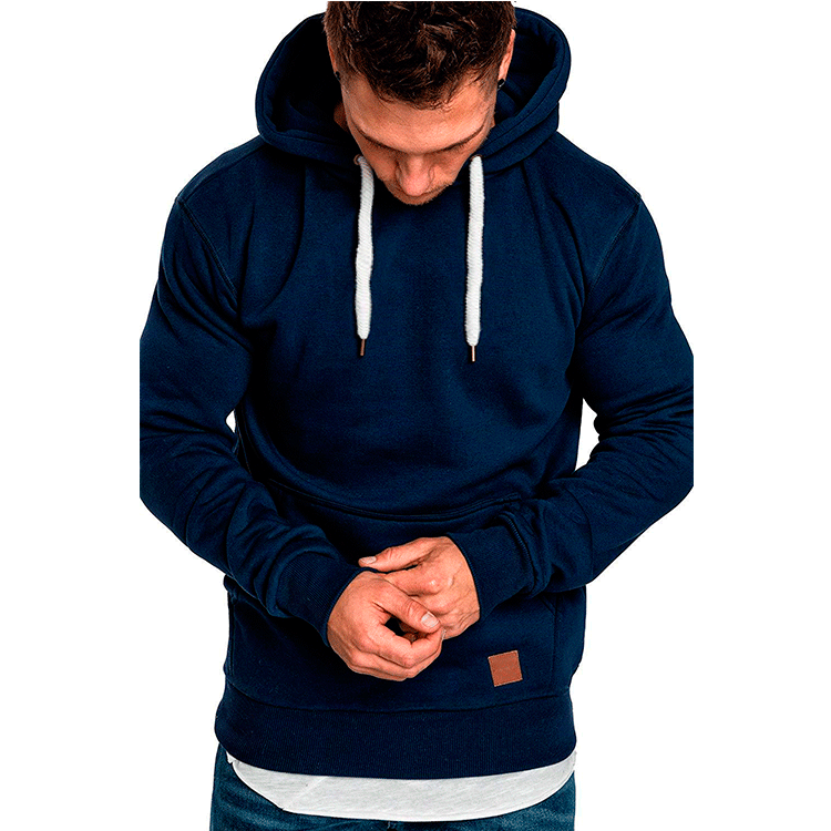 Men's Clothing new men's solid color outdoor sports casual fleece sweatshirt jacket 8001_mkmklike.com