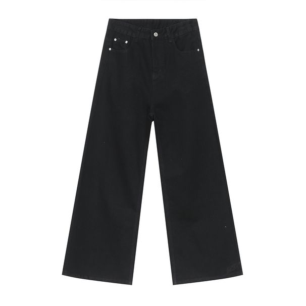 EF JEANS | 2024 New High Street Vintage Old Wide Leg Pants Mopping Jeans Tide Straight Loose Black_mkmklike.com