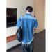 Men's Clothing Men's Summer Thin Casual Five Point Shirt Loose Large Size Half Sleeved Clothes_mkmklike.com