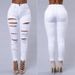 Women's ripped jeans women's pencil pants women's jeans_mkmklike.com