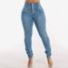 2025 Cross border elastic high waist long jeans for women Spring European and American style slim fit skinny pants for women_mkmklike.com